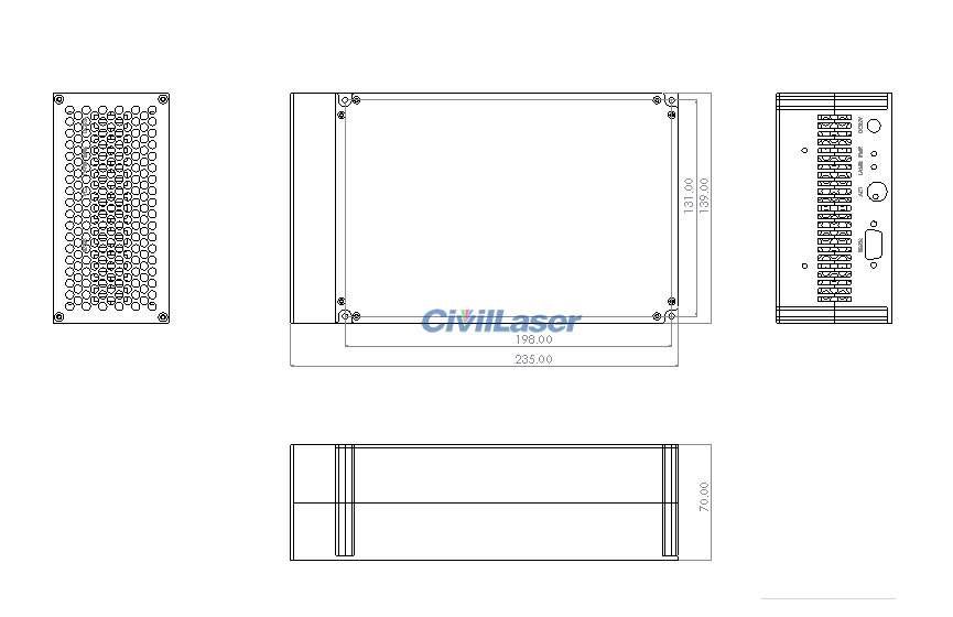 1550nm single mode fiber laser